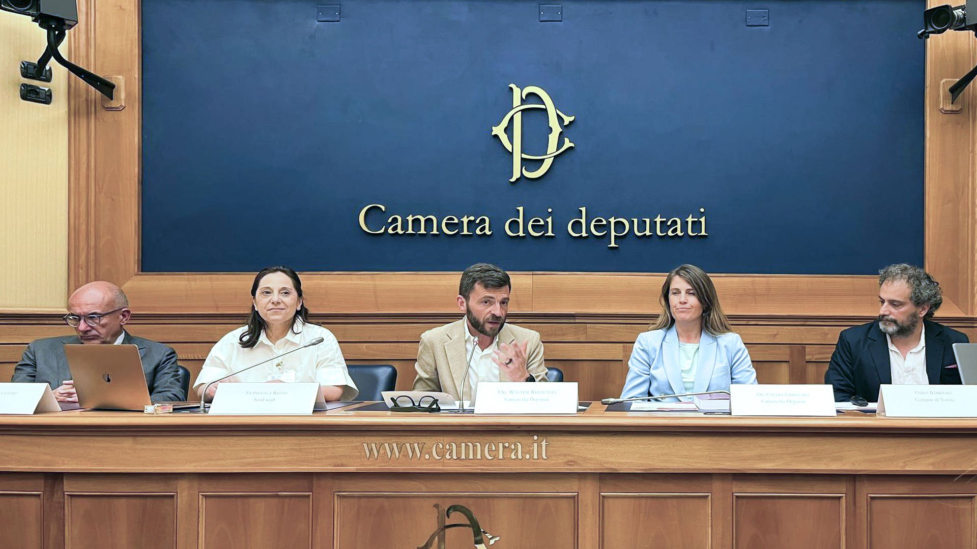 Five speakers at SEED presentation at Camera dei Deputati