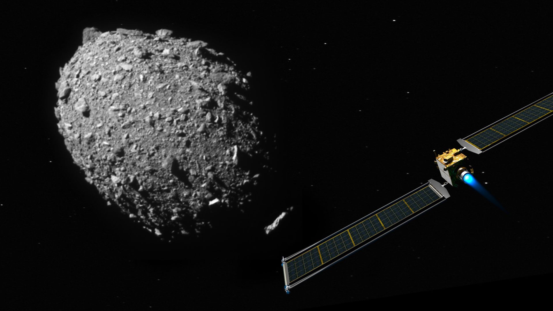 Asteroide e satellite artificiale